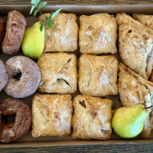 Assorted pear flavored pastries
