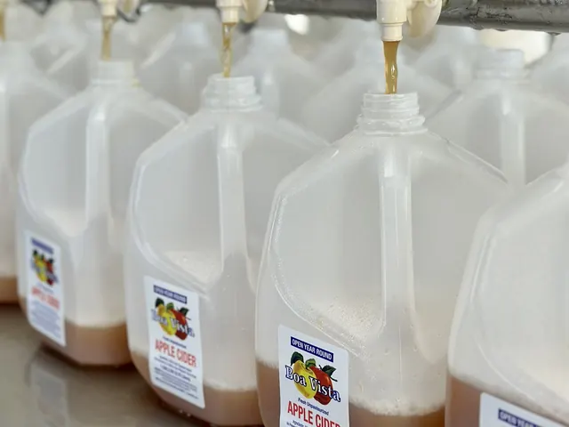 Boa Vista apple cider being bottled